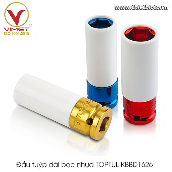 Đầu tuýp dài bọc nhựa TOPTUL KBBD1626