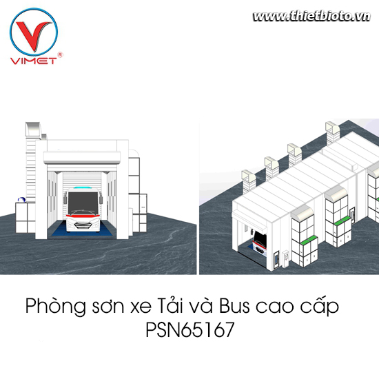 Phòng sơn xe Tải và xe Bus cao cấp PSN65167