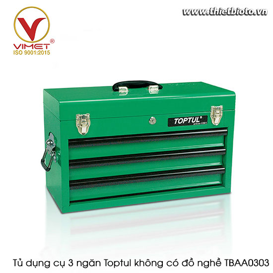 Tủ dụng cụ 3 ngăn Toptul không có đồ nghề  TBAA0303