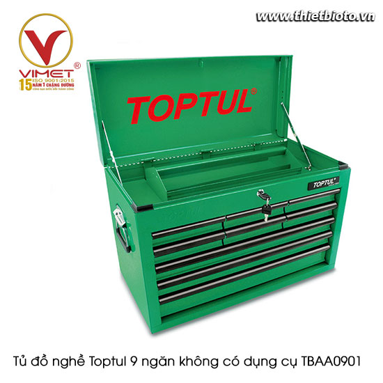 Tủ đồ nghề Toptul 9 ngăn không có dụng cụ TBAA0901