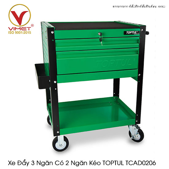 Xe Đẩy 3 Ngăn Có 2 Ngăn Kéo TOPTUL TCAD0206