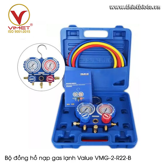 Bộ đồng hồ nạp gas lạnh Value VMG-2-R22-B