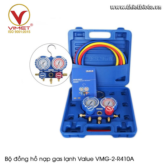 Bộ đồng hồ nạp gas lạnh Value VMG-2-R410A