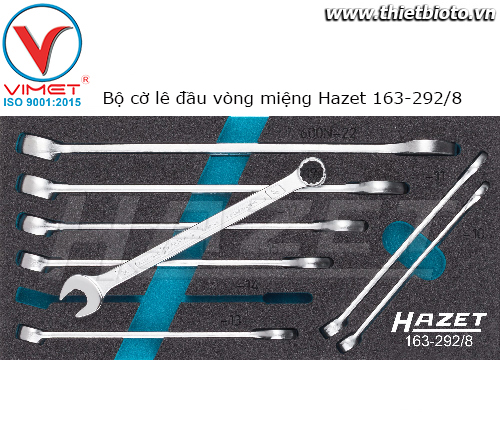 Bộ cờ lê đầu vòng miệng Hazet 163-292/8