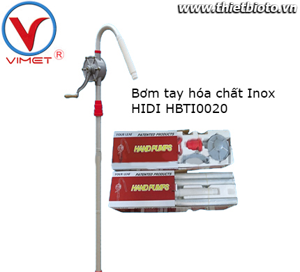 Bơm tay hóa chất bằng inox HBTI0020