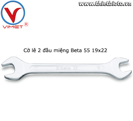 Cờ lê 2 đầu miệng Beta 55 19x22