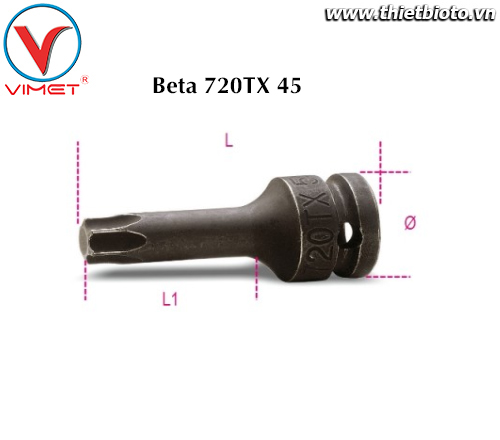 Đầu tuýp mũi vít T45 Beta 720TX 45