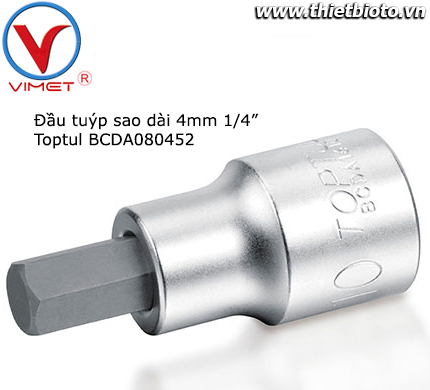 Đầu tuýp lục giác dài 4mm Toptul BCDA080452