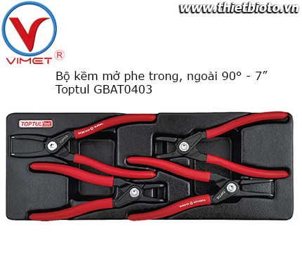 Bộ kìm mở phe 4 chi tiết Toptul GBAT0403