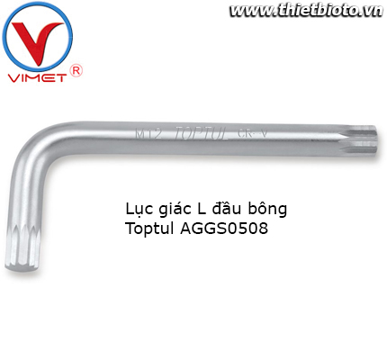 Lục giác L đầu bông Toptul AGGS0508