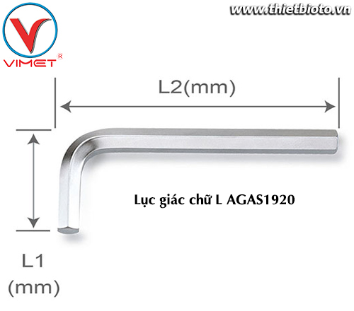 Lục giác chữ L (ngắn) 19mm TOPTUL AGAS1920