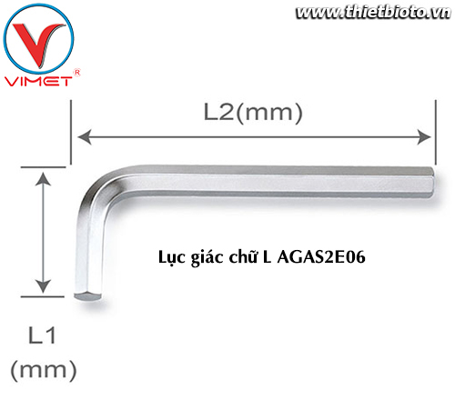 Lục giác chữ L (ngắn) 2.5mm TOPTUL AGAS2E06