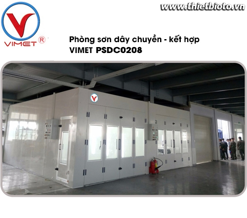 Phòng sơn sấy dây chuyền kết hợp cao cấp PSDC0208