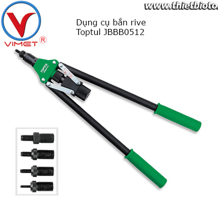 Kìm bấm rive Toptul JBBB0512