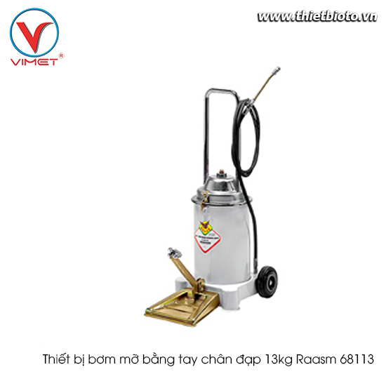 Thiết bị bơm mỡ bằng tay chân đạp 13kg Raasm 68113