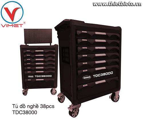 Tủ đồ nghề sửa chữa 7 ngăn 38pcs TDC38000