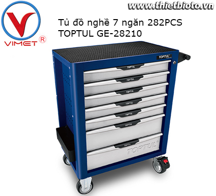 Tủ đồ nghề 7 ngăn 282 chi tiết Toptul GE-28210