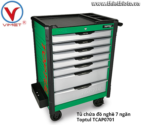 Tủ đồ nghề sửa chữa 7 ngăn Toptul TCAP0701