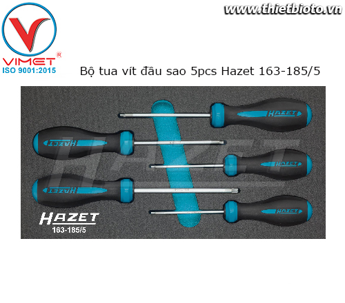 Bộ tua vít đầu sao 5pcs Hazet 163-185/5