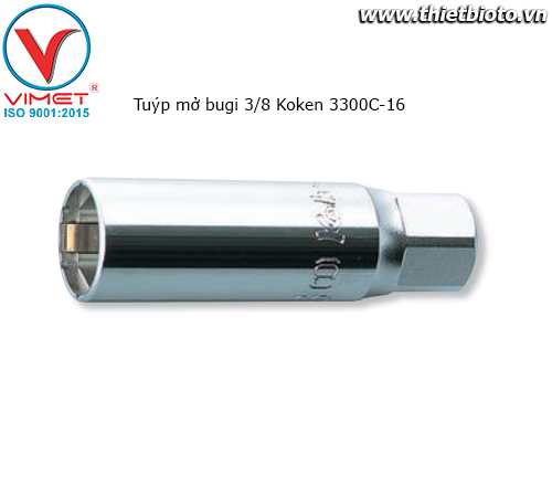 Tuýp mở bugi 3/8 Koken 3300C-16